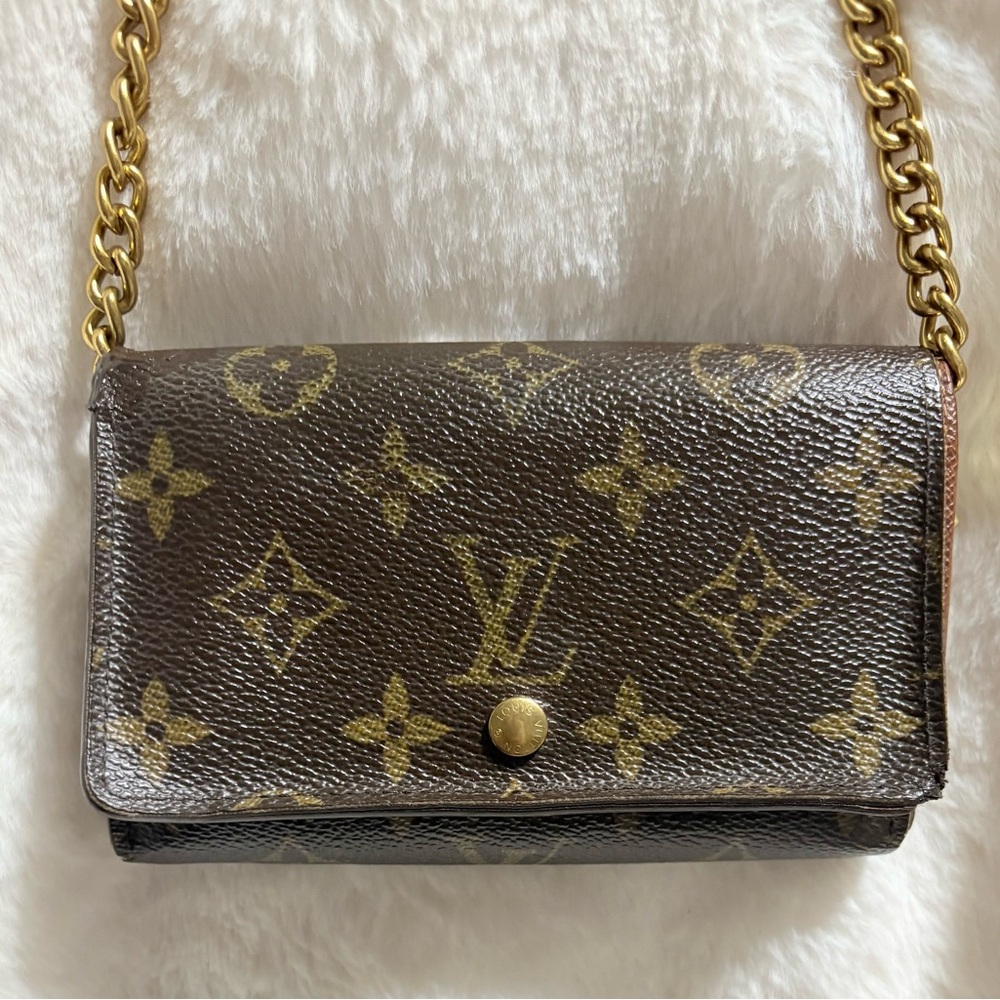 Louis Vuitton Brown and Gold Monogram Wallet